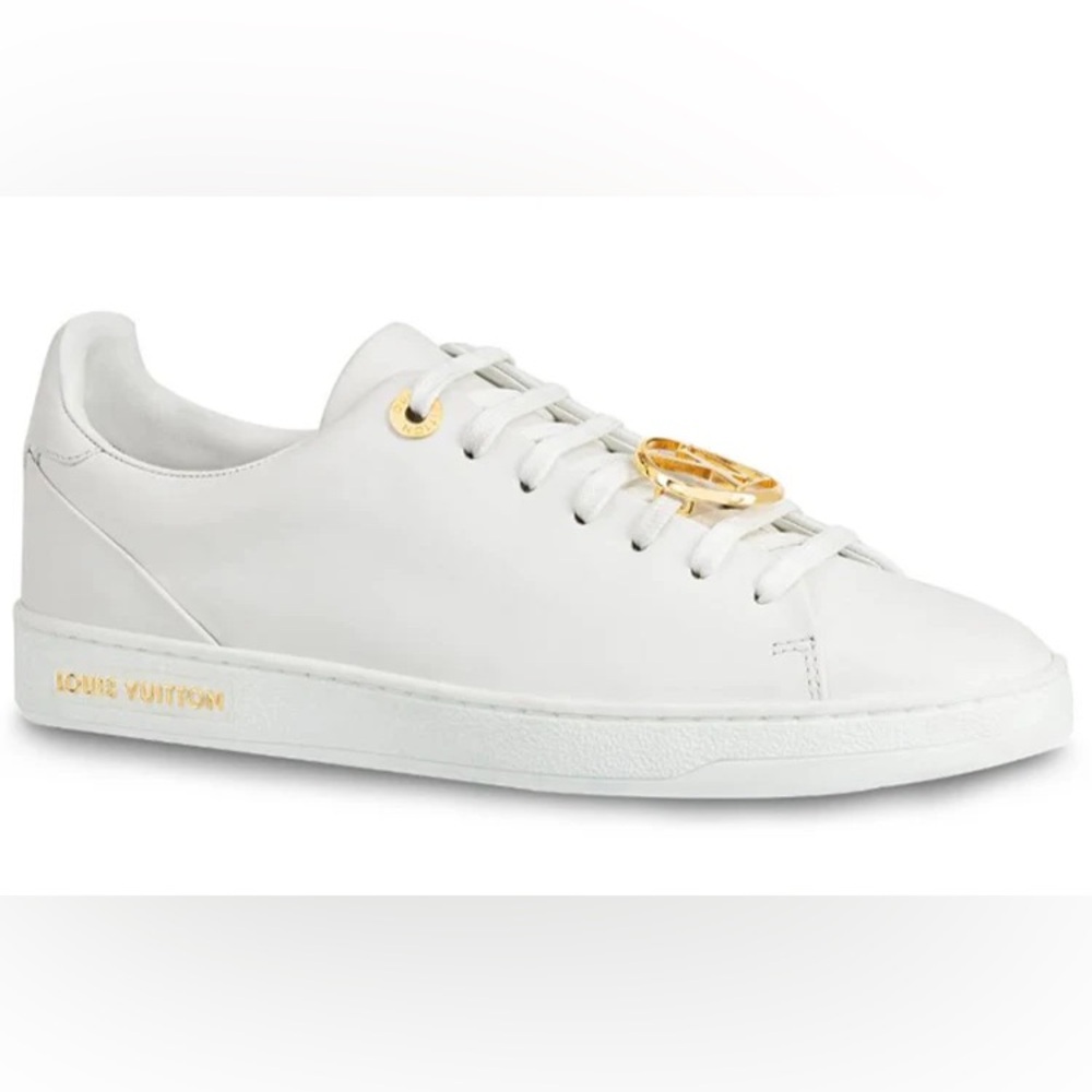 Louis Vuitton White Leather Frontrow Sneakers